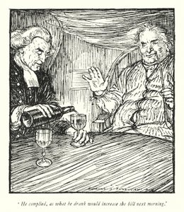 Illustration für Der Pfarrer von Wakefield von Oliver Goldsmith von Edmund Joseph Sullivan