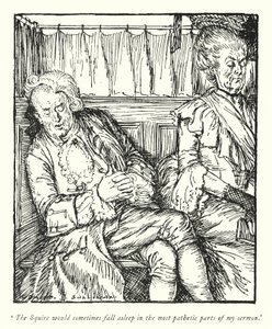 Illustration für Der Pfarrer von Wakefield von Oliver Goldsmith von Edmund Joseph Sullivan