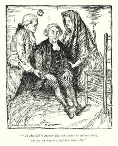 Illustration für Der Pfarrer von Wakefield von Oliver Goldsmith von Edmund Joseph Sullivan