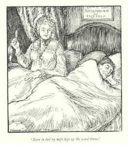 Illustration für Der Pfarrer von Wakefield von Oliver Goldsmith von Edmund Joseph Sullivan