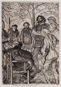 Der zweite Teil von König Heinrich IV, Akt III, Szene 2 von Edmund Joseph Sullivan