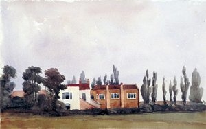 Ostansicht des Chalk Farm Taverns, St Pancras, London, 1836