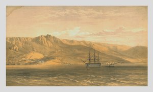 Palast von Prinz Woronzoff in der Nähe von Jalta an der Südküste der Krim, 1854, 1855