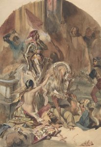 Massaker von Nesle 1472 von Édouard Alexandre Odier