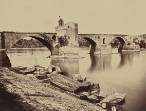 Avignon. Pont Saint-Bénézet von Édouard Baldus