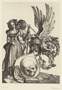 Wappen mit einem Schädel von Albrecht Dürer