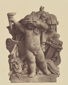 Les Beaux-arts, Skulptur von Nicolas Guillemin, Dekoration des Louvre, Paris