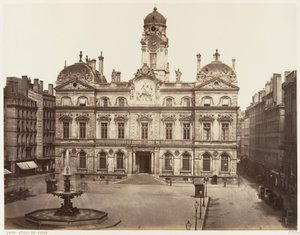 Lyon, Hôtel de Ville von Édouard Baldus