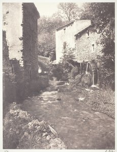 Wassermühlen in Auvergne, 1852, gedruckt 1978 von Édouard Baldus