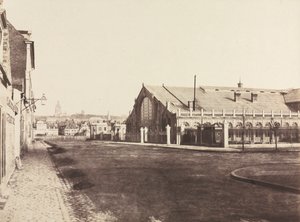 Südgiebel des Bahnhofs Boulogne, um 1855