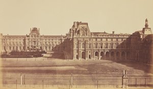[Der Napoleonhof, von den Tuilerien aus gesehen, Louvre, Paris] von Édouard Baldus