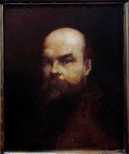 Porträt des französischen Dichters Paul Verlaine (1844-1896). Gemälde von Edouard Chantalat (19. Jahrhundert) 19. Jahrhundert Metz, Musée des Beaux-Arts von Edouard Chantalat