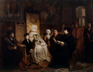 Die Kindheit von Karl V., eine Lesung von Erasmus in Brüssel im Jahr 1511 von Edouard Jean Conrad Hamman