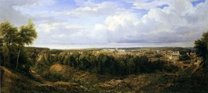 Ansicht der Stadt Leon, Spanien, 1857 von Edouard Jean Marie Hostein