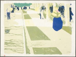 Die Allee, Platte zwei aus Landschaften und Innenräume von Édouard Jean Vuillard