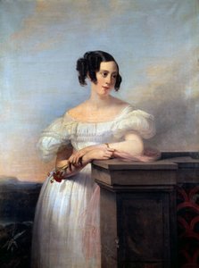 Porträt eines Mädchens mit der Nelke von Edouard Louis Dubufe