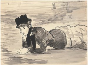 Annabel Lee am Strand von Édouard Manet
