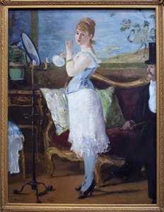 Babe. (Porträt der Schauspielerin Henriette Hauser, bekannt als Citron, in der Rolle der Nana, Prostituiertenfigur in Romanen von Emile Zola (1840-1902). Gemälde von Edouard Manet (1832-1883), Öl auf Leinwand