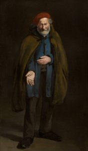 Bettler mit einem Duffelcoat (Philosoph)