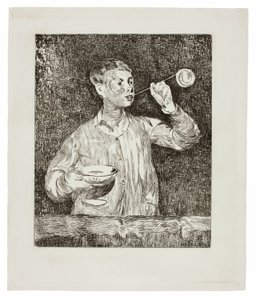 Junge, der Seifenblasen bläst von Édouard Manet