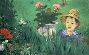 Junge in Blumen Jacques Hoschedé, 1876