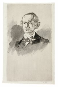 Charles Baudelaire, Frontalansicht III von Édouard Manet