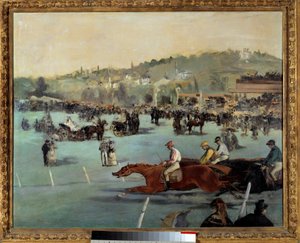 Pferderennen im Bois de Boulogne von Édouard Manet