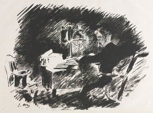 Illustration zu Der Rabe von Edgar Allan Poe von Édouard Manet