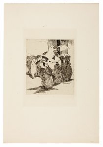 Schlange vor dem Metzgerladen von Édouard Manet