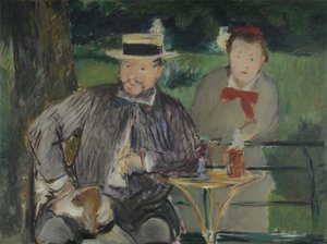 Porträt von Ernest Hoschedé und seiner Tochter Marthe