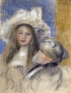Porträt von Berthe Morisot (1841-1895) und seiner Tochter (Julie Manet) von Édouard Manet