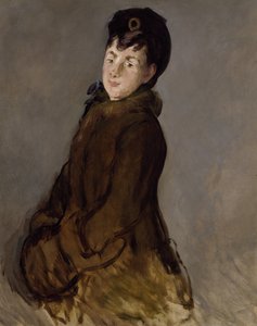 Porträt von Isabelle Lemonnier mit Muff von Édouard Manet