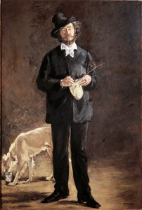 Porträt des Dichters, Malers und Bildhauers Gilbert-Marcellin Desboutin von Édouard Manet