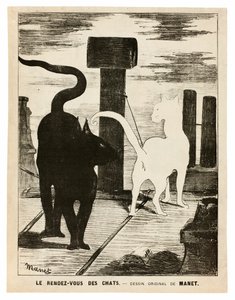 Das Rendezvous der Katzen