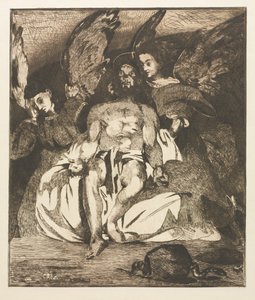 Der tote Christus mit Engeln, 1866-1867