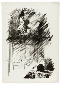 Der Rabe auf der Büste von Pallas ("Auf einer Büste von Pallas sitzend..."), aus Der Rabe (Le Corbeau)