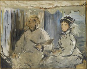 Der Maler Monet in seinem Atelier, 1874