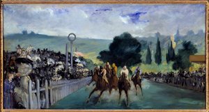 Die Rennen in Longchamp von Édouard Manet