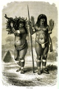 Paar von Ticuna-Indianern aus Peru