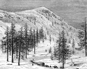 Die Sierra Nevada Berge, USA