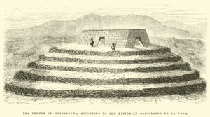 Der Tempel von Huiracocha, laut dem Historiker Garcilasso de la Vega
