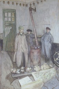 Verhör eines deutschen Gefangenen durch einen französischen Offizier, 1917