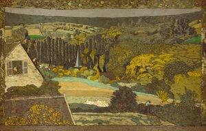 Landschaft: Fenster mit Blick auf den Wald