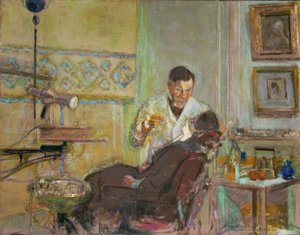 Doktor Georges Viau in seinem Zahnarztzimmer von Edouard Vuillard