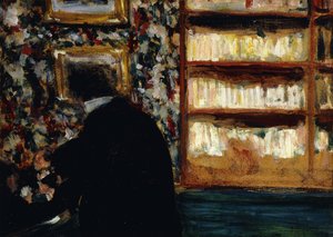 Monsieur Natanson in der Bibliothek von Edouard Vuillard