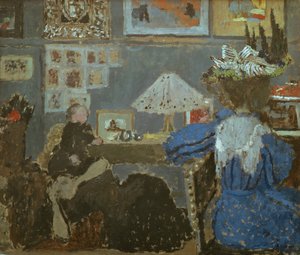 Die Frau in Blau, 1890 von Edouard Vuillard