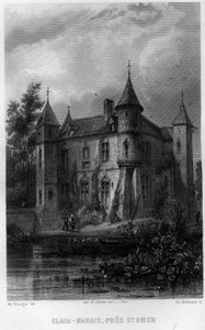 Clair-Marais (Clairmarais) bei Saint-Omer, Pas-de-Calais, Region Nord-Pas-de-Calais, Frankreich. Gravur von Willmann in „La France ancienne et moderne“ von Jean-Bernard Mary-Lafon