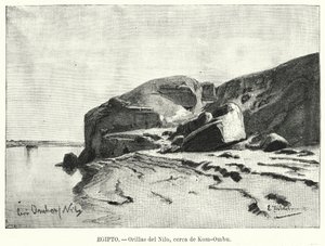 Ufer des Nils bei Kom Ombo, Ägypten