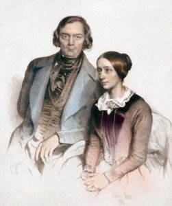Robert und Clara Schumann (Farbstich)