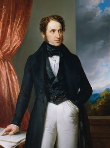 Porträt des Geigers und Komponisten Josef Benesch 1795-1873, 1840